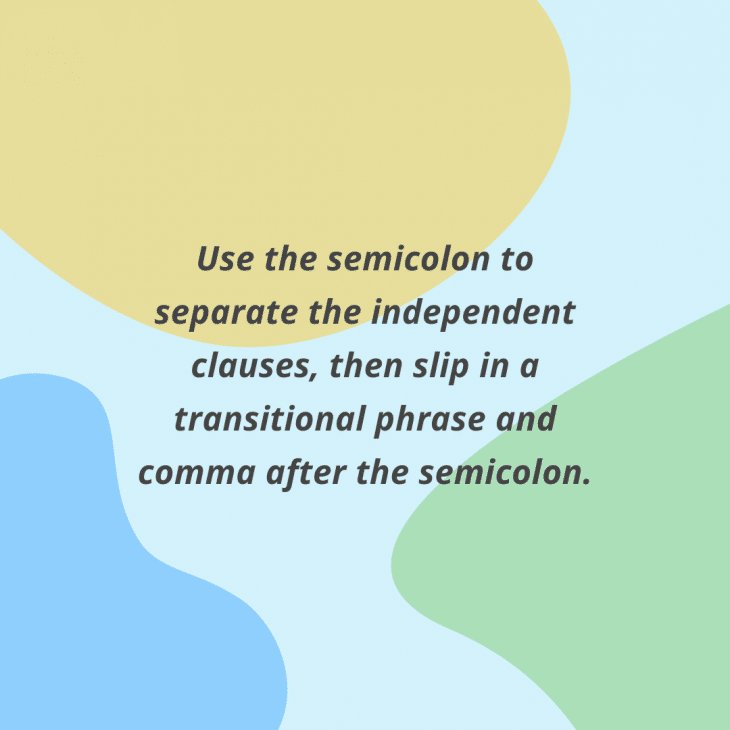 Semicolon usage